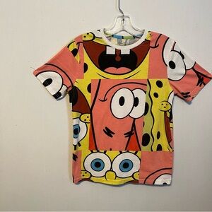 Nickelodeon, SpongeBob, girls T-shirt, extra-large multi overall print.